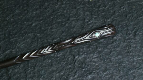 Personalised Real Wood Magic Wand Opal Stone