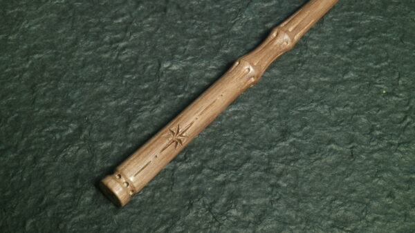 Carved Hexagrams Magic Wand, Personalised Wood Wands