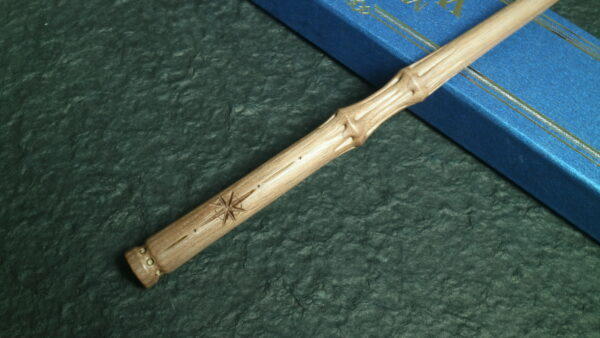 Carved Hexagrams Magic Wand, Personalised Wood Wands